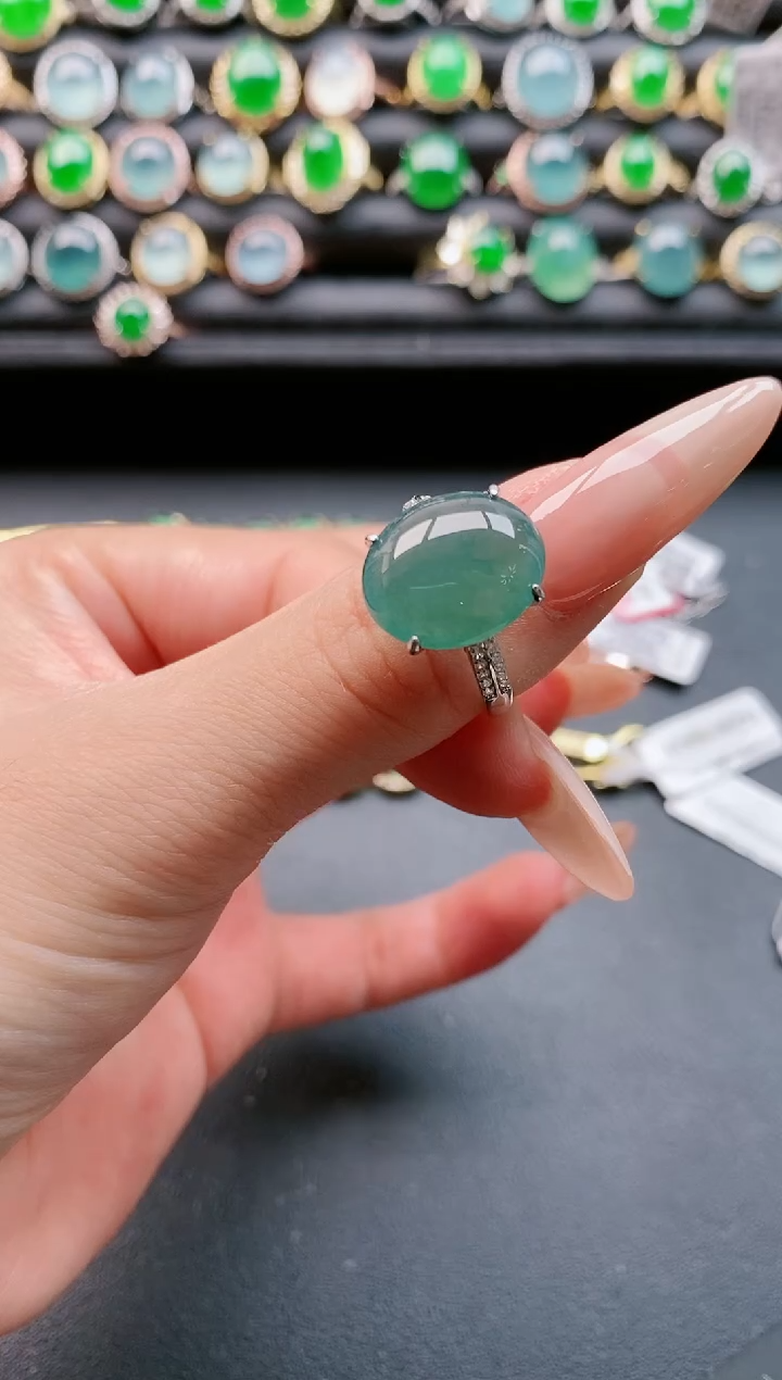 【闪购商品】翡翠戒指银S925镶嵌11111111