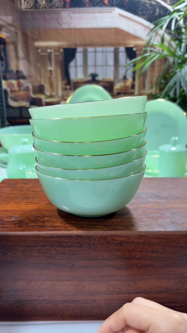 【闪购商品】...5.5英寸玉瓷碗6个口径13.8厘米  