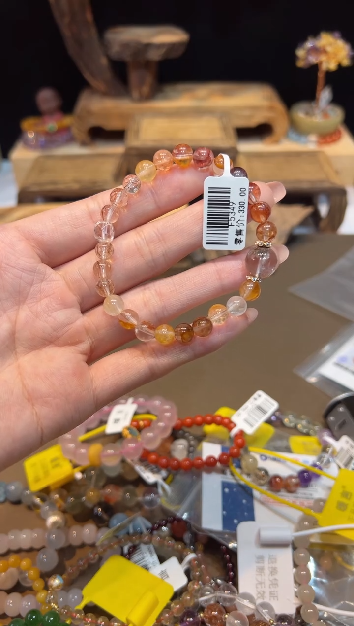 水晶手链未镶嵌手饰@@手饰@@F5349