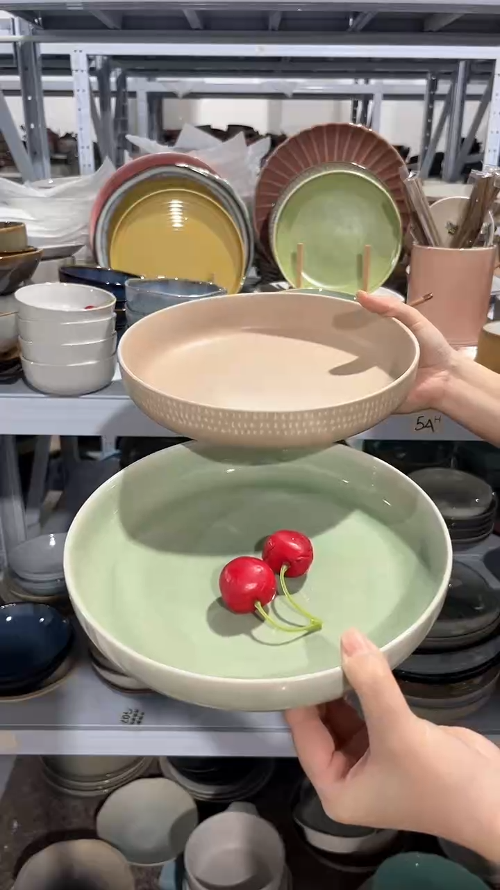 【闪购商品】瓷片外贸尾货瑕疵满20包邮X2  深盘组合