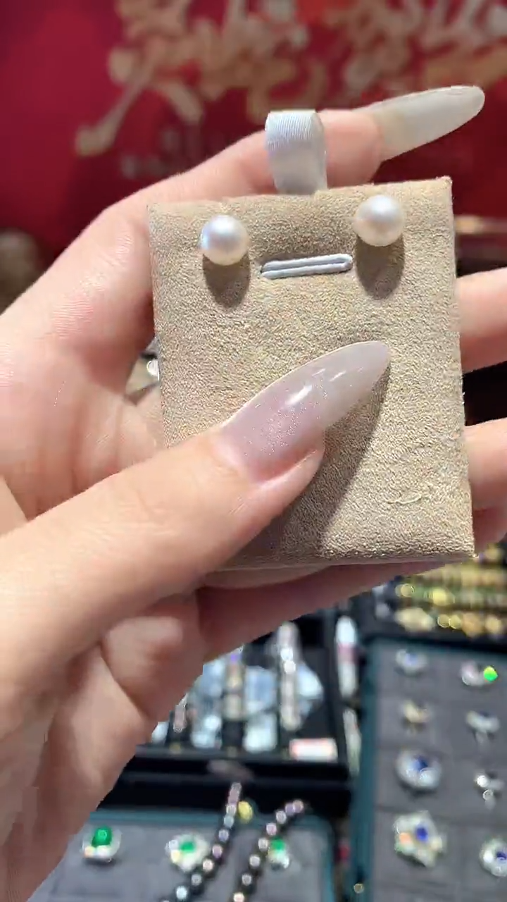 【闪购商品】海水珍珠耳饰18K金镶嵌耳饰