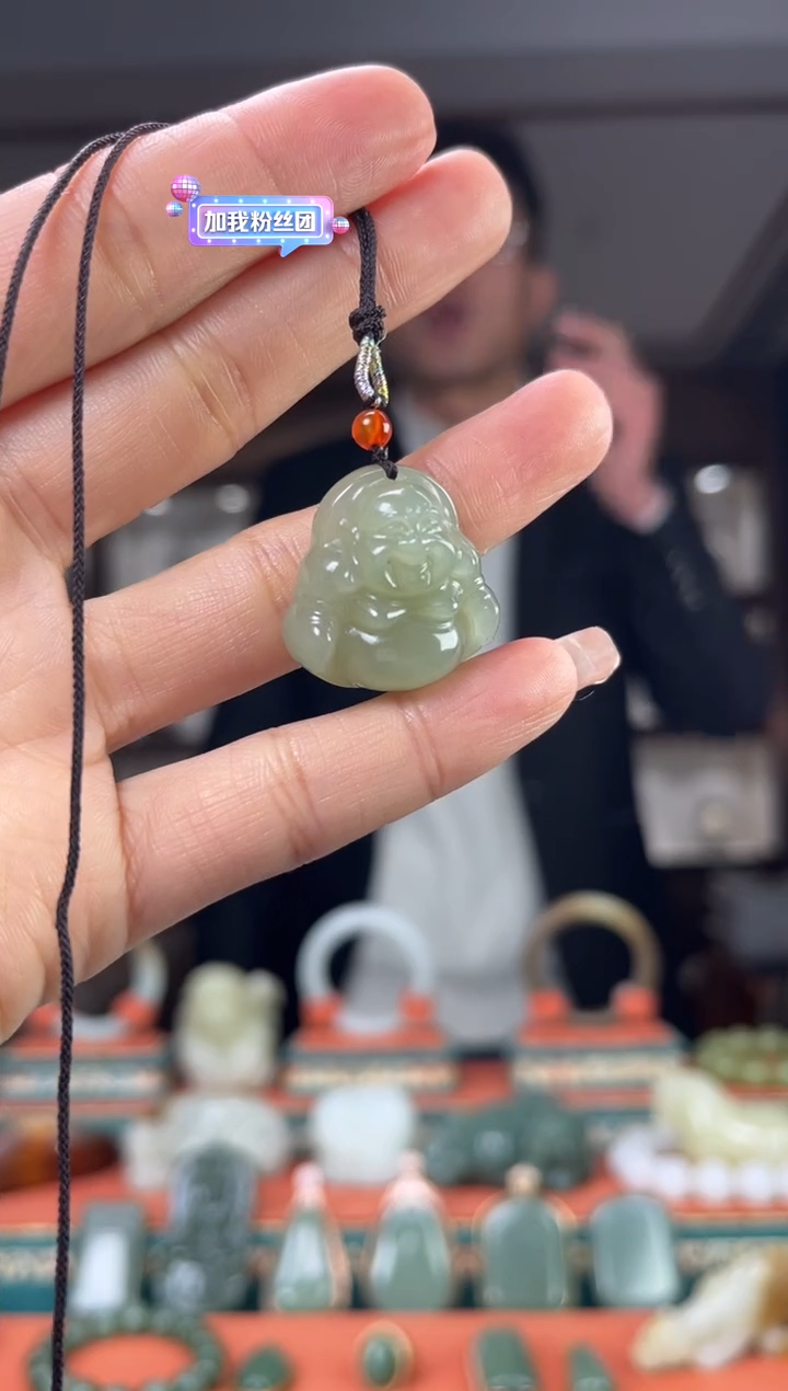 【闪购商品】和田玉颈饰未镶嵌佩佩25mm左右