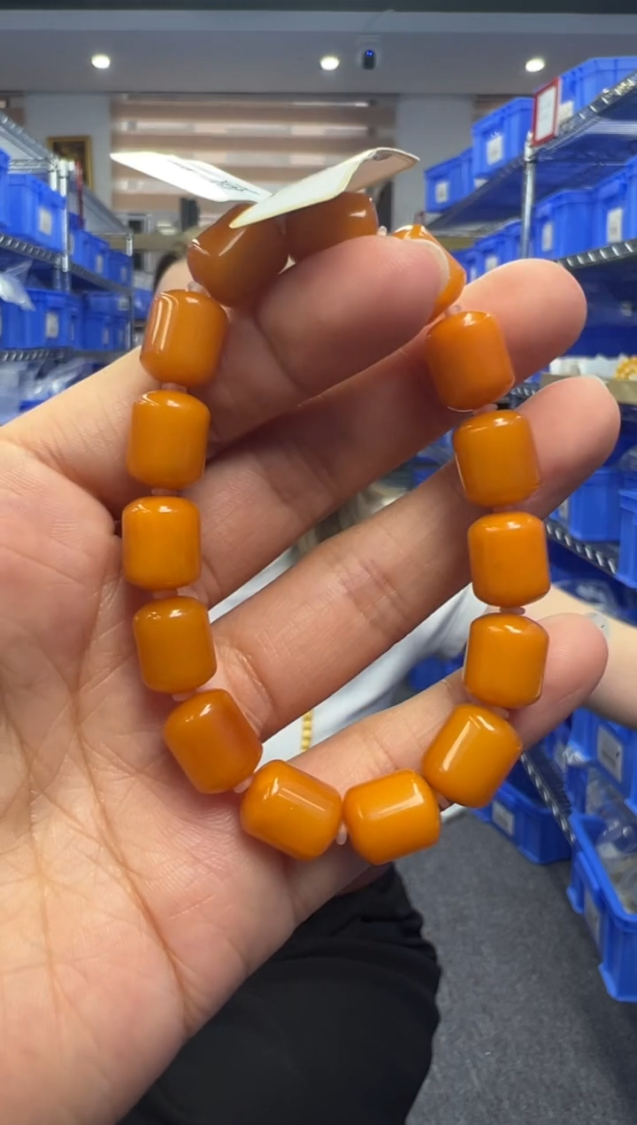 未镶嵌琥珀手链97秒拍号假一罚十