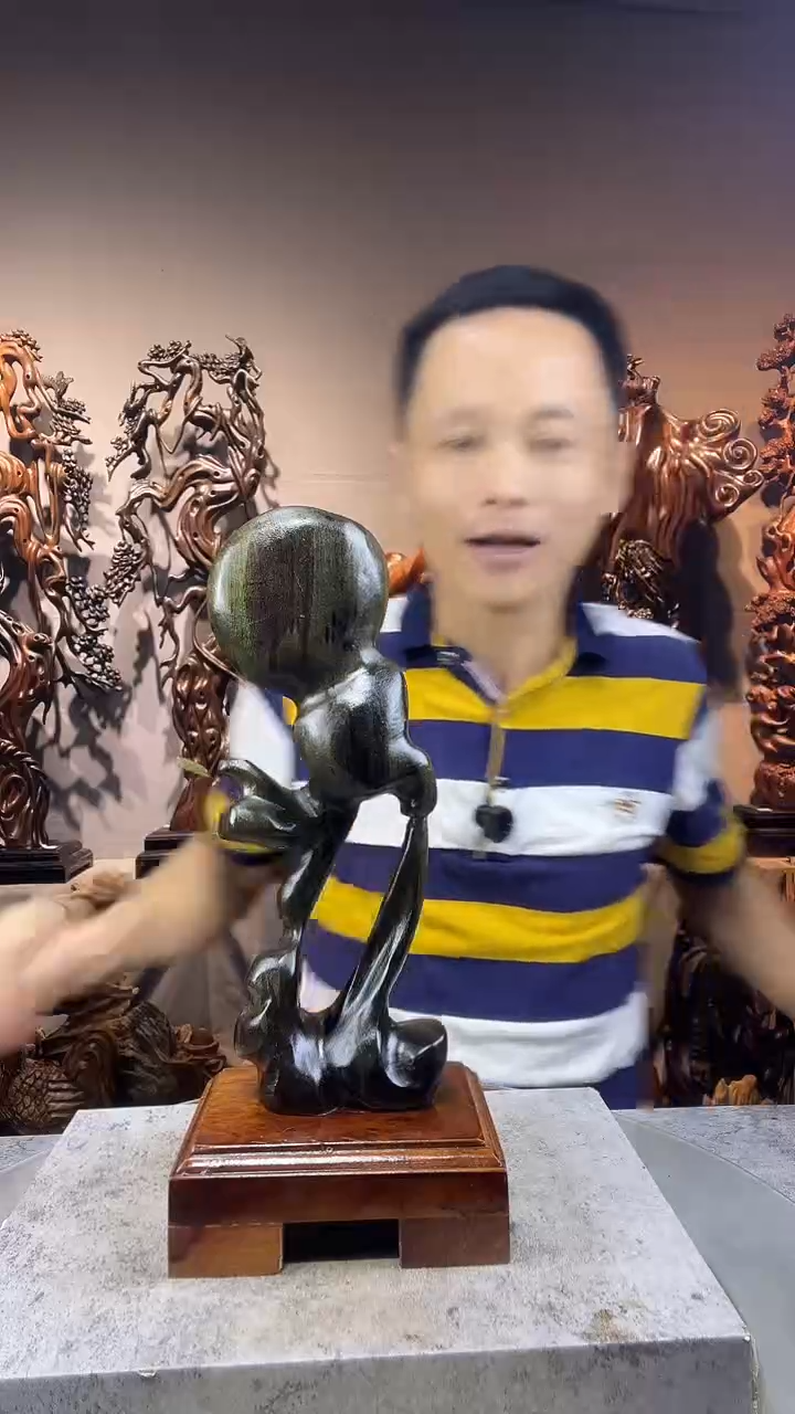 金丝楠奇*小叶桢楠随行摆件45