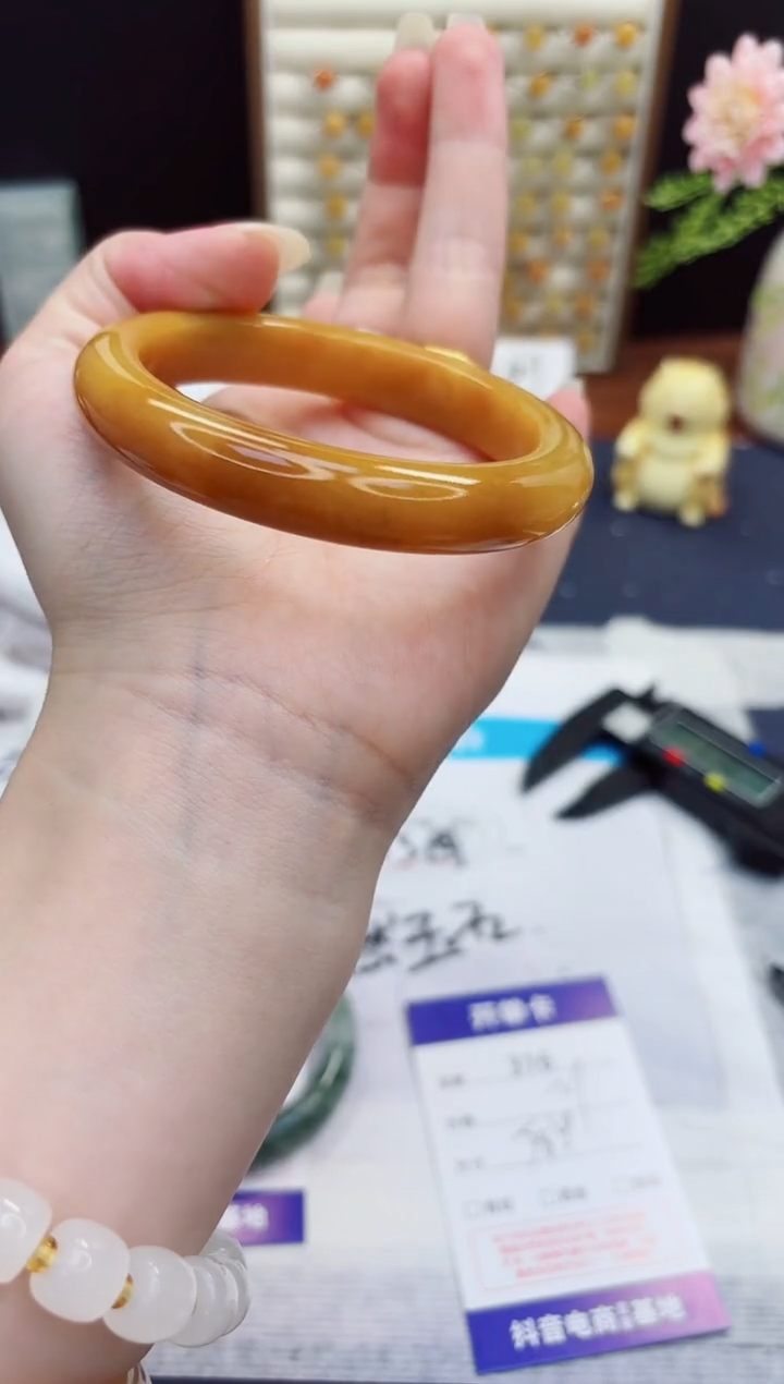 未镶嵌手镯石英质玉316-财气镯-圈口58