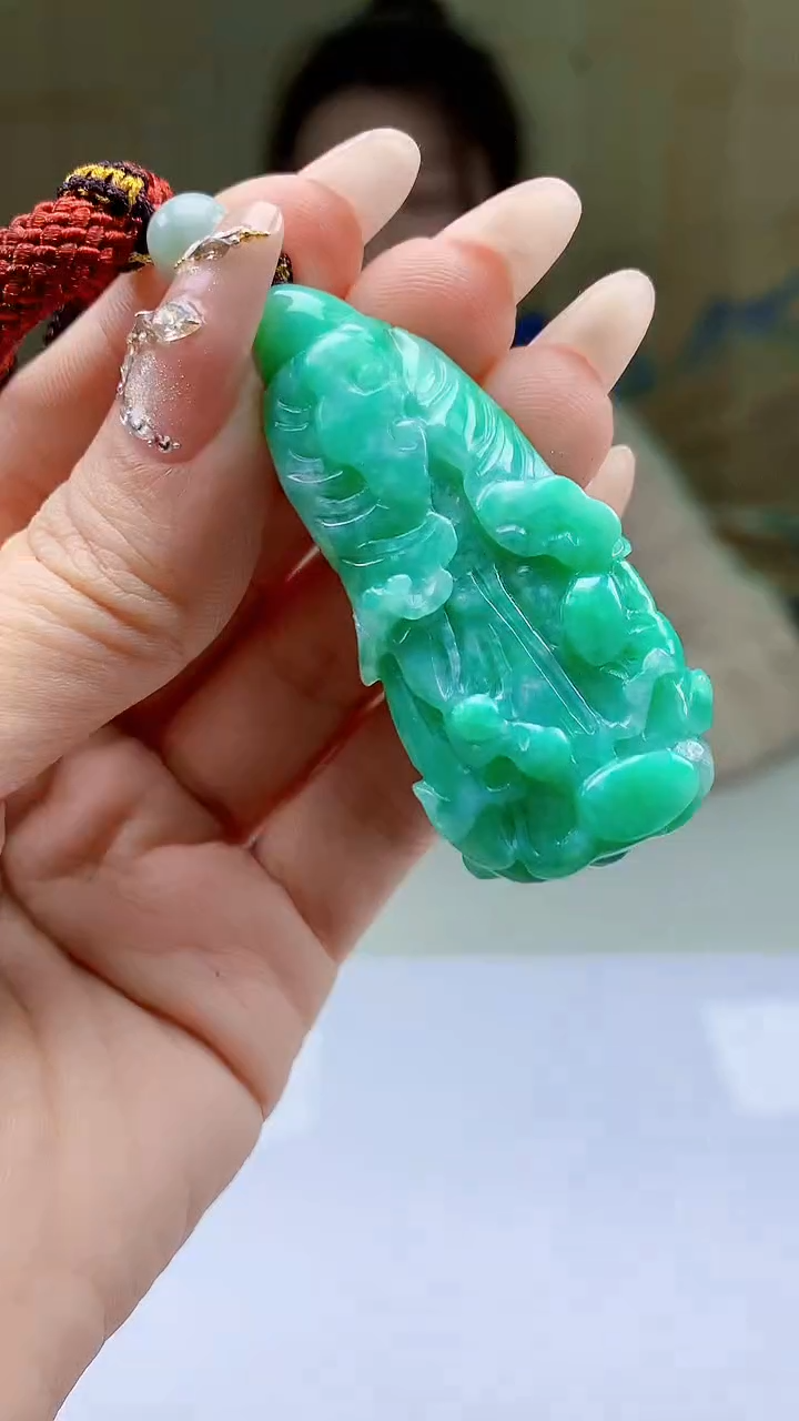 【闪购商品】定制翡翠未镶嵌4902ty-毛货挂件45