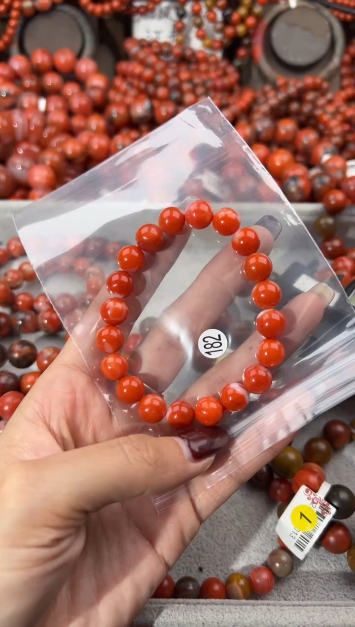 未镶嵌手串南红玛瑙9+