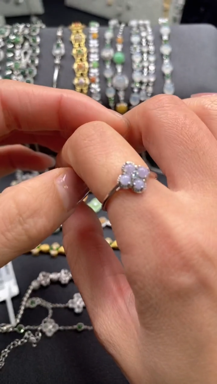 【闪购商品】翡翠戒指银S925镶嵌111111--1