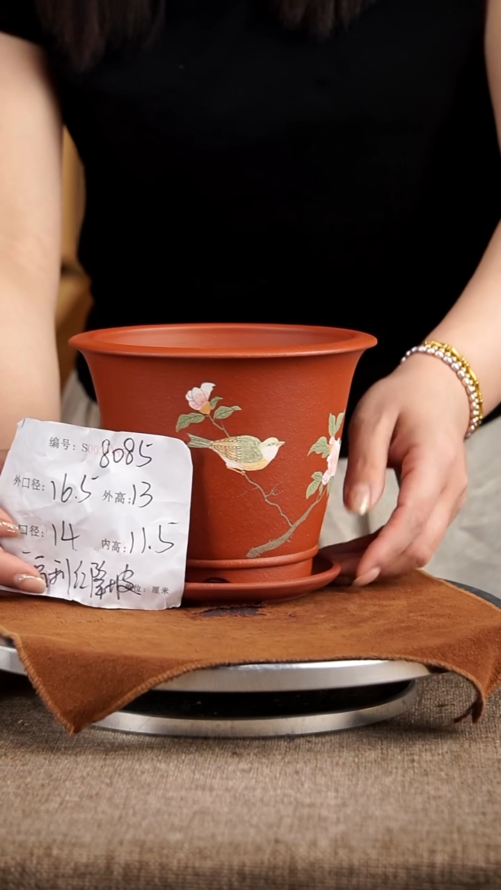 紫砂花盆紫砂花盆8085+z