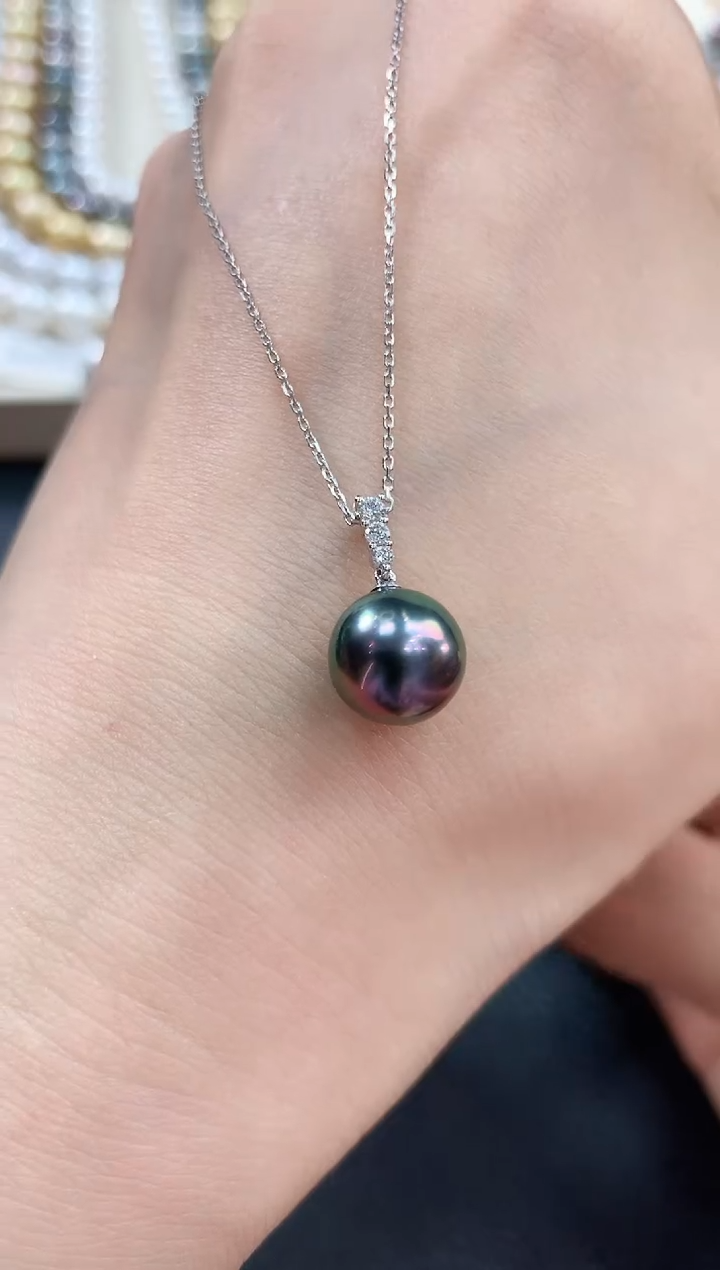 【闪购商品】海水珍珠项链18K金镶嵌m26       