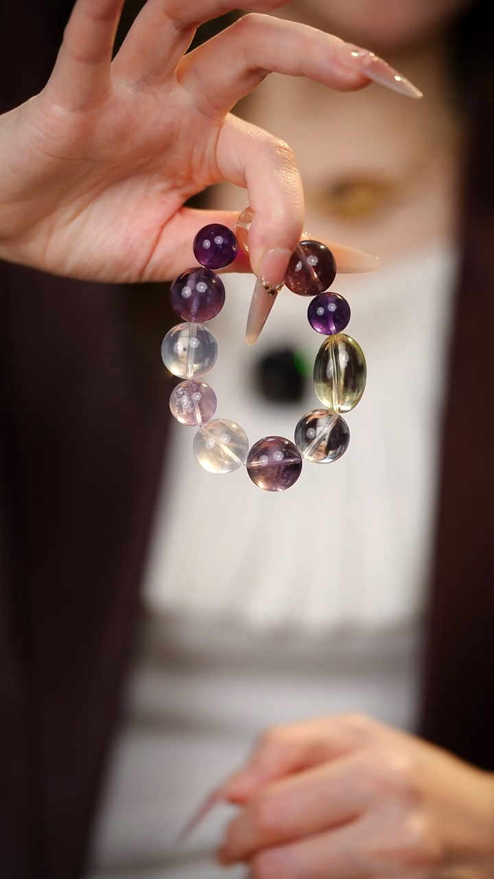 未镶嵌手串水晶紫水