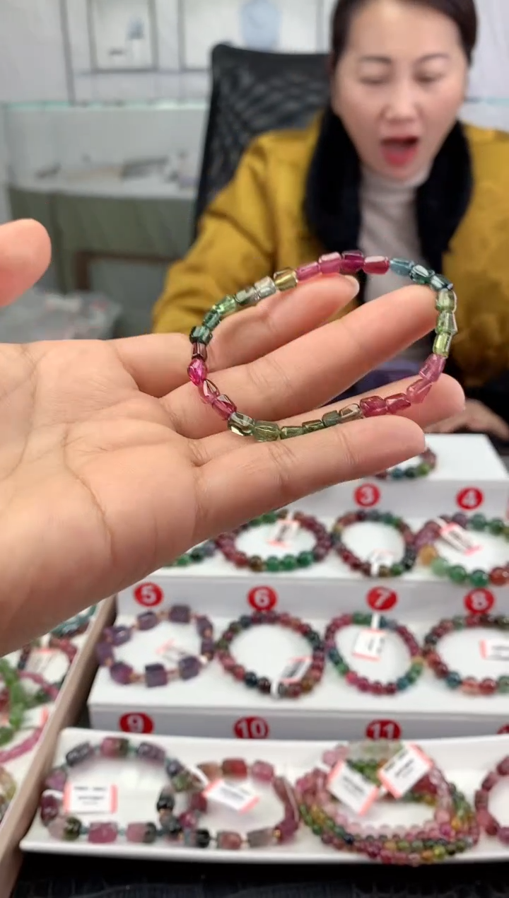 未镶嵌手串碧玺多样性发一条