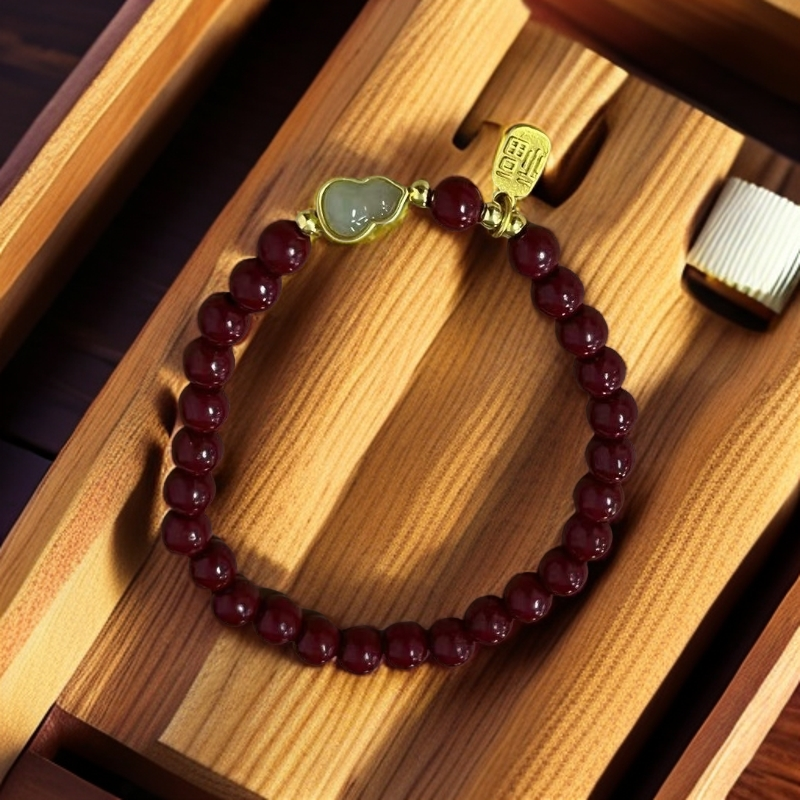 含辰砂工艺品ys-379精品手串（无礼盒）