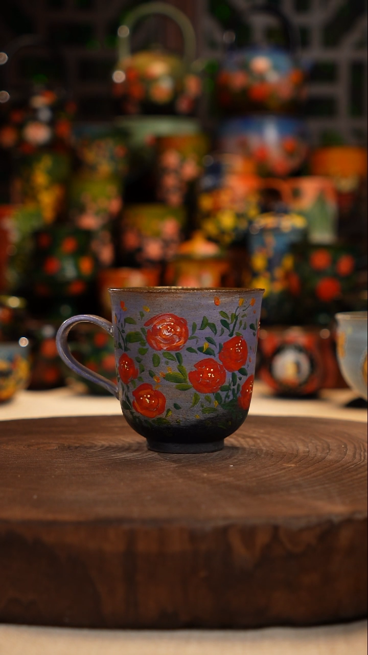 油画   釉下彩   杯子