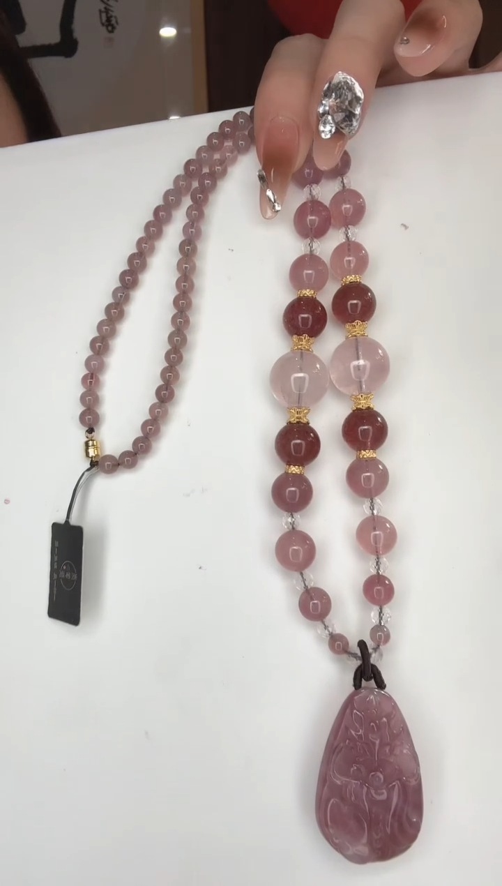 【闪购商品】水晶项链未镶嵌E557 马粉项链