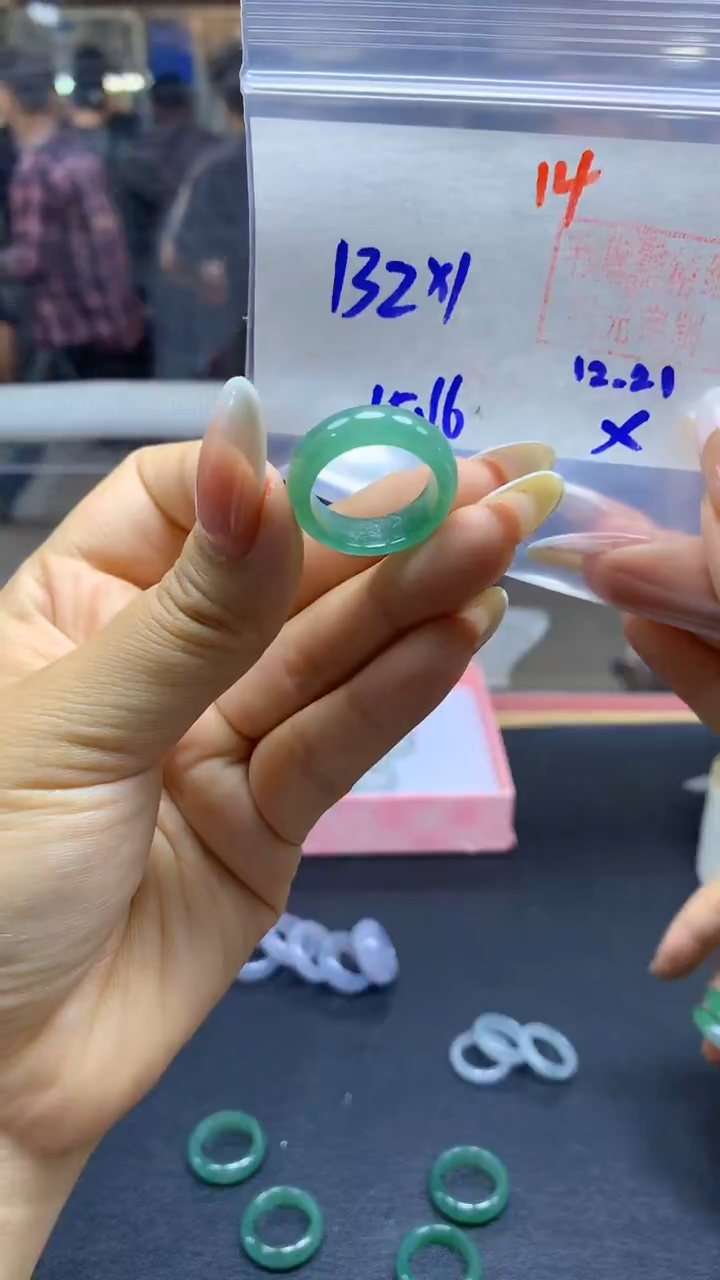 未镶嵌定制翡翠戒圈#132元-毛货需精细抛光