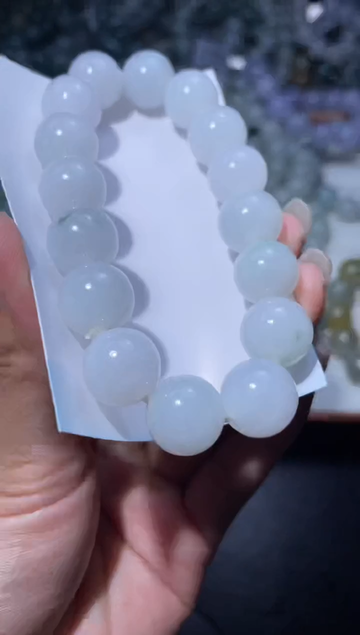 【闪购商品】定制翡翠未镶嵌天然缅甸A货翡翠手串106