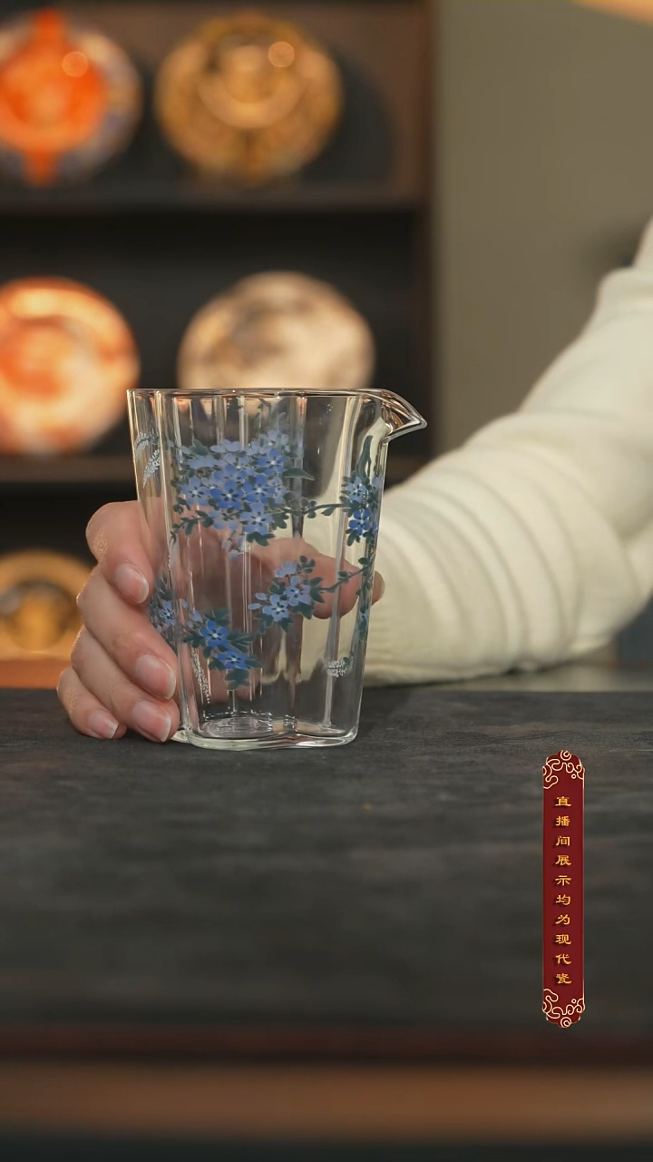 厚山柴烧玻璃公道杯150ml