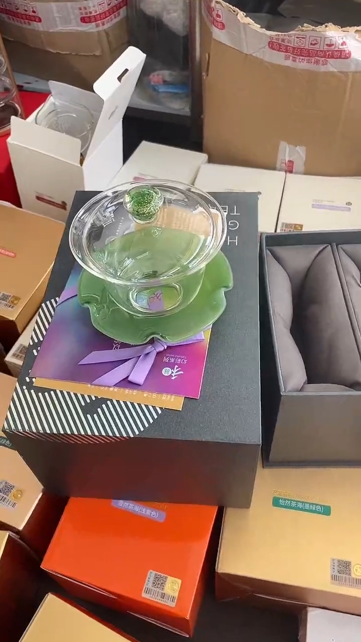 幻彩/禾玉盖碗/翠玉