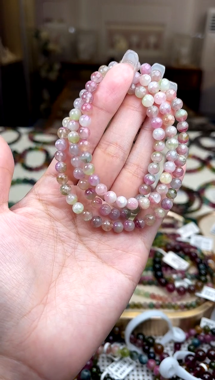 【闪购商品】碧玺/未镶嵌5mm+碧玺多圈多样性发货