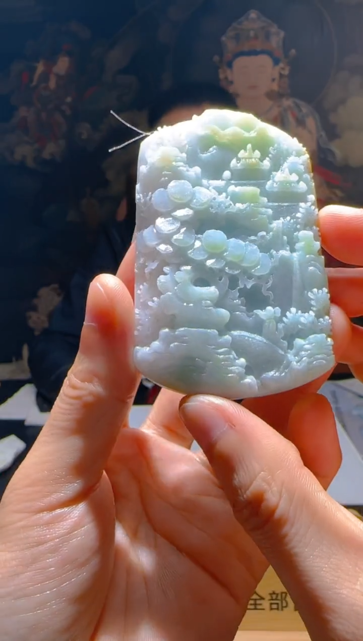 【闪购商品】定制翡翠未镶嵌L-@@QJSXJ225032