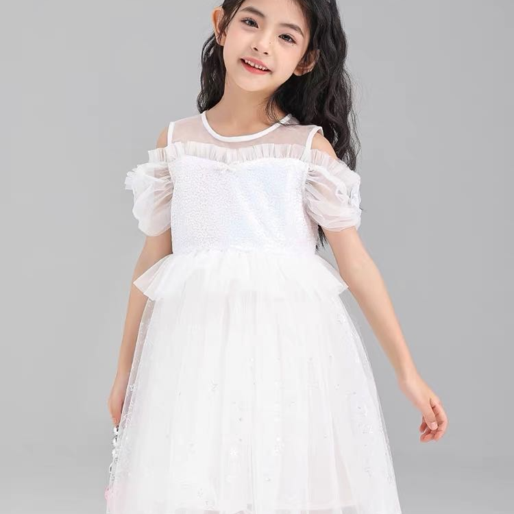 23785高端专享夏款连衣裙珍珠白（斯）