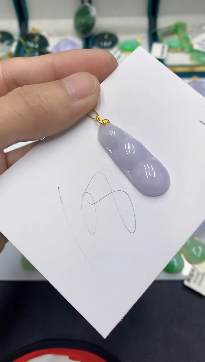 【闪购商品】翡翠颈饰18K金镶嵌翡翠