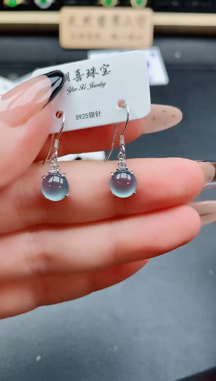 银S925镶嵌戒指翡翠1