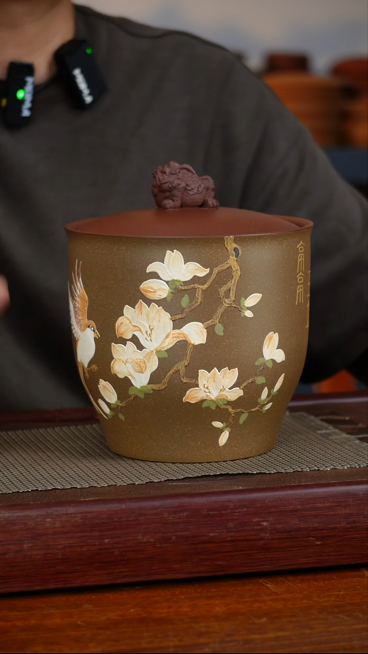 宜兴原矿紫砂茶叶罐