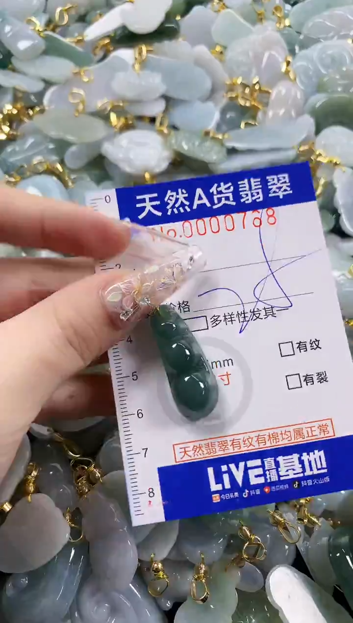 颈饰未镶嵌翡翠天然A货翡翠