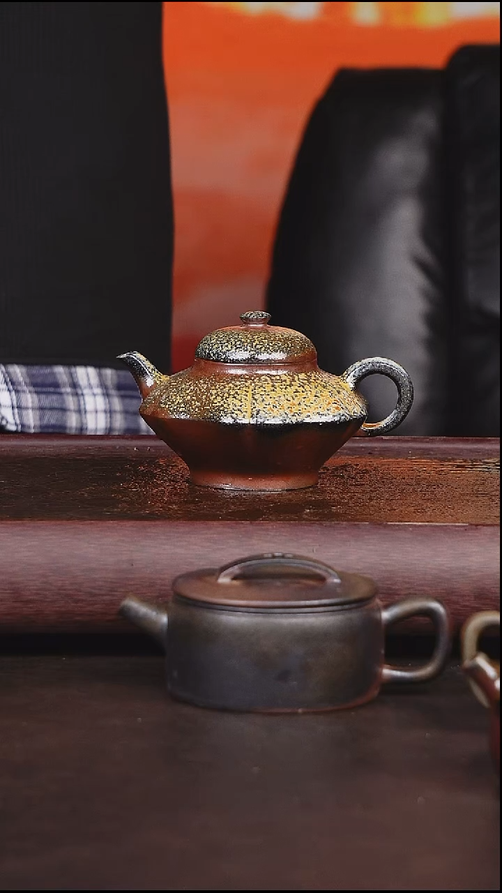 茶壶紫砂柴烧 壶