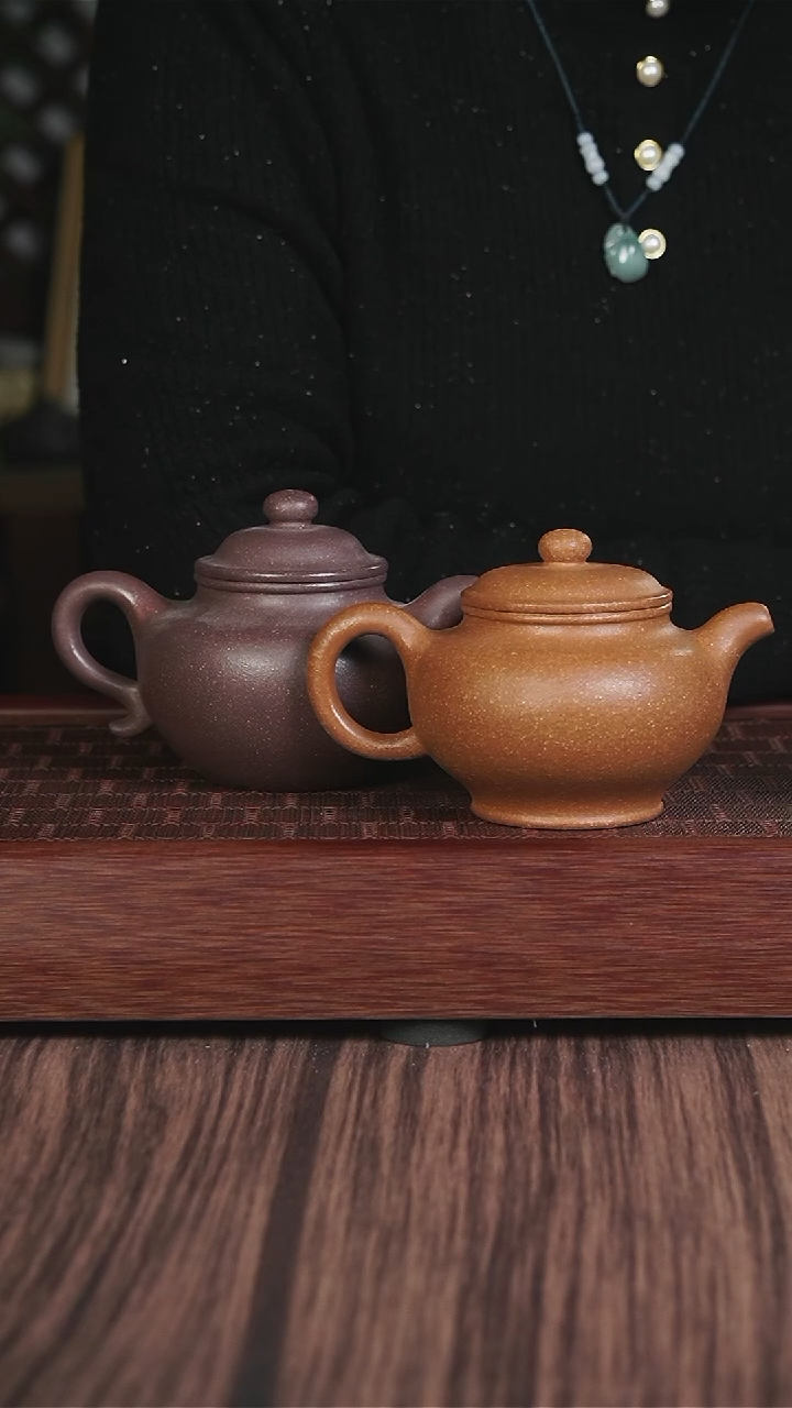 【闪购商品】紫砂茶壶黄降坡掇只+千禧紫泥莲子