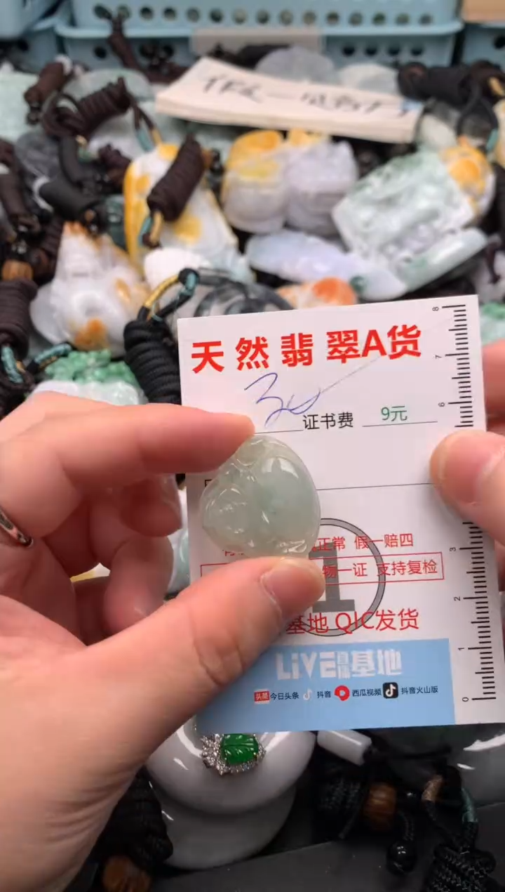 翡翠未镶嵌吊坠(不含链)1