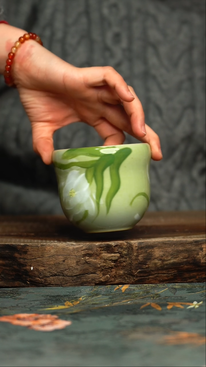 【闪购商品】杯杯釉下彩手工手绘同款陶器