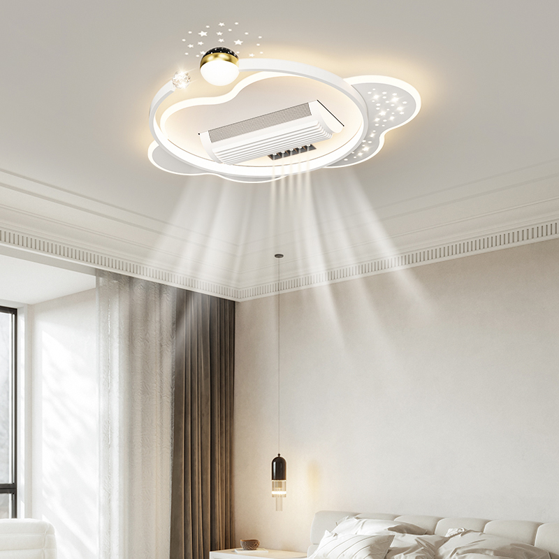 高端卧室餐厅无叶风扇吸顶灯中山灯具客厅灯家用创意灯具灯饰