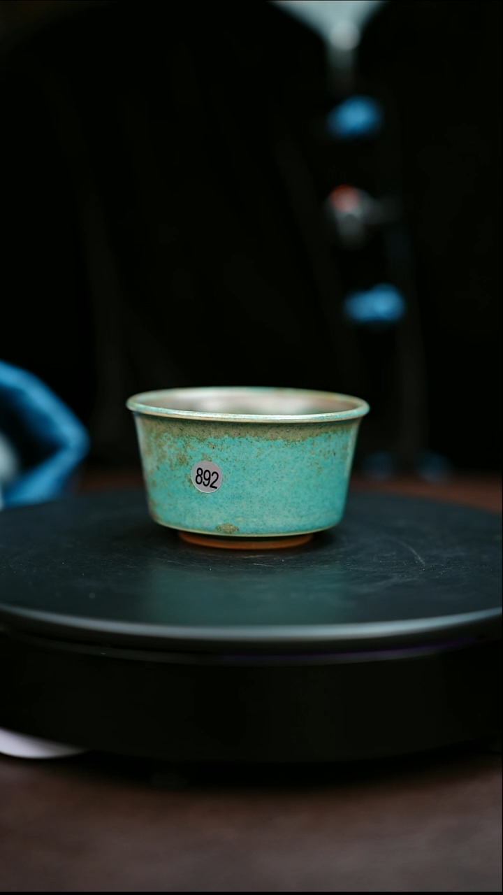 892#原矿钧瓷炉钧釉直口杯