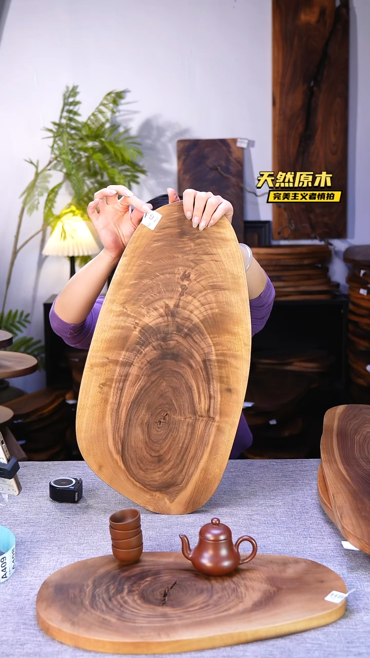 木北美黑胡桃原木.干裂疤结不属于商品质量问题完美主义者慎拍