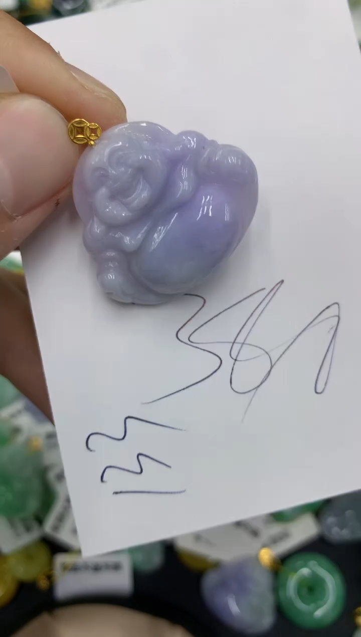 【闪购商品】翡翠颈饰18K金镶嵌号链接111111