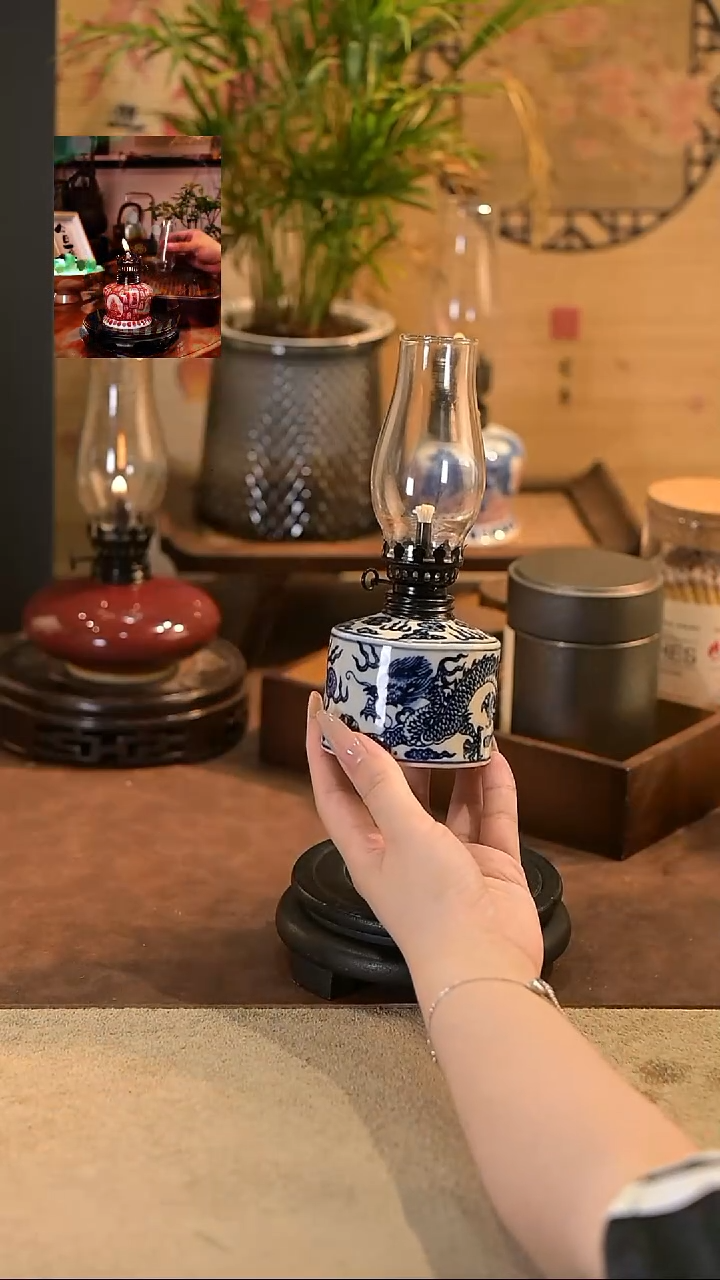 陶瓷景德镇陶瓷香薰灯摆件