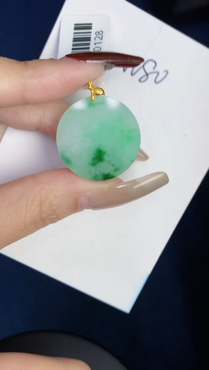【闪购商品】翡翠颈饰18K金镶嵌0000000000