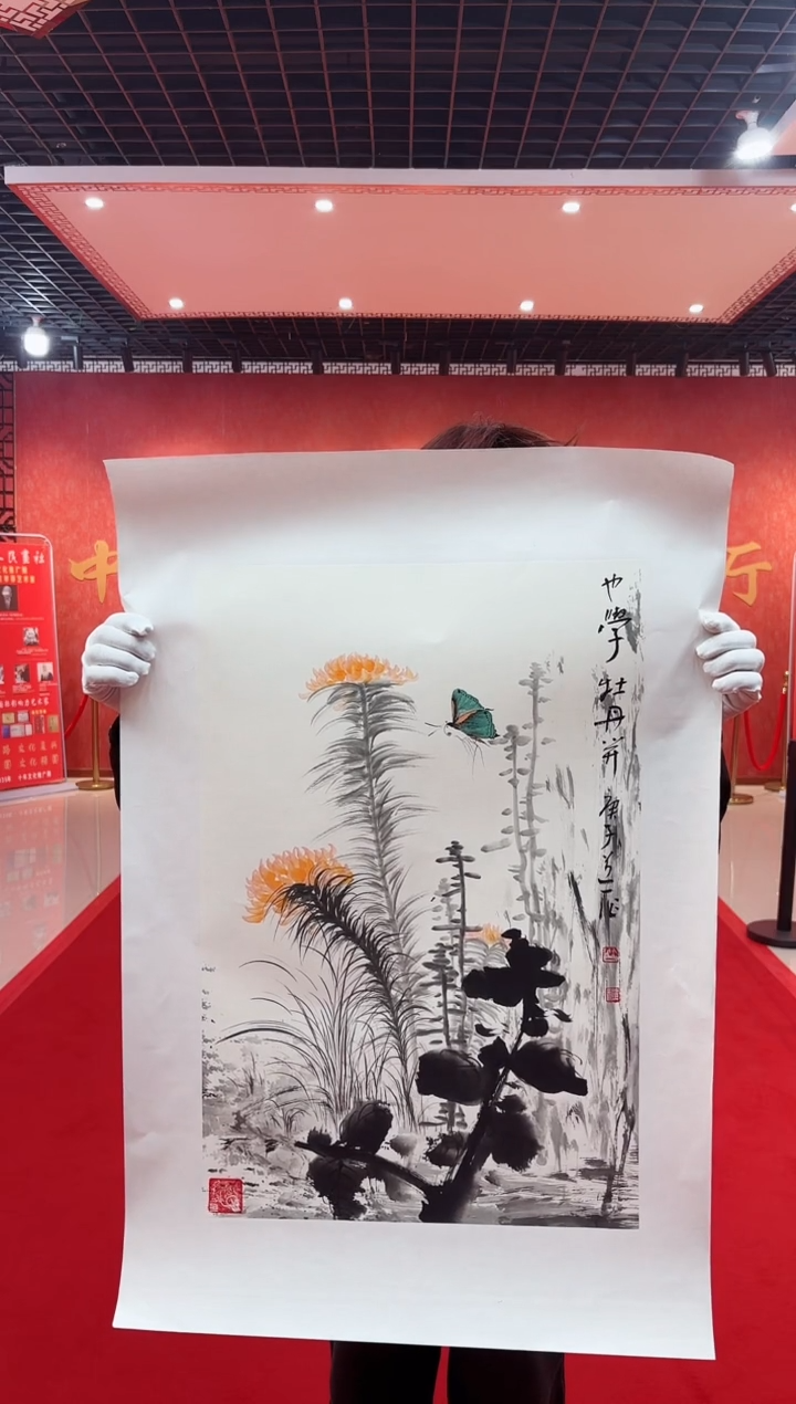 【闪购商品】国画道一老师亲笔绘画作品D6