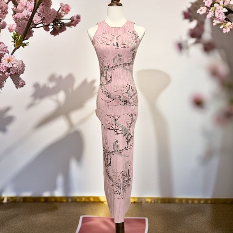 复古气质修身显瘦吊带连衣裙背心半裙