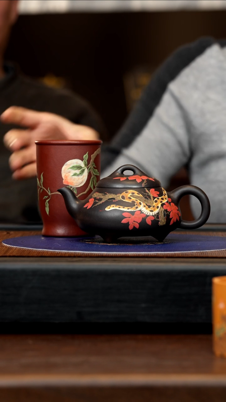 【闪购商品】紫砂茶壶SJK 墨玉砂 汉棠石瓢