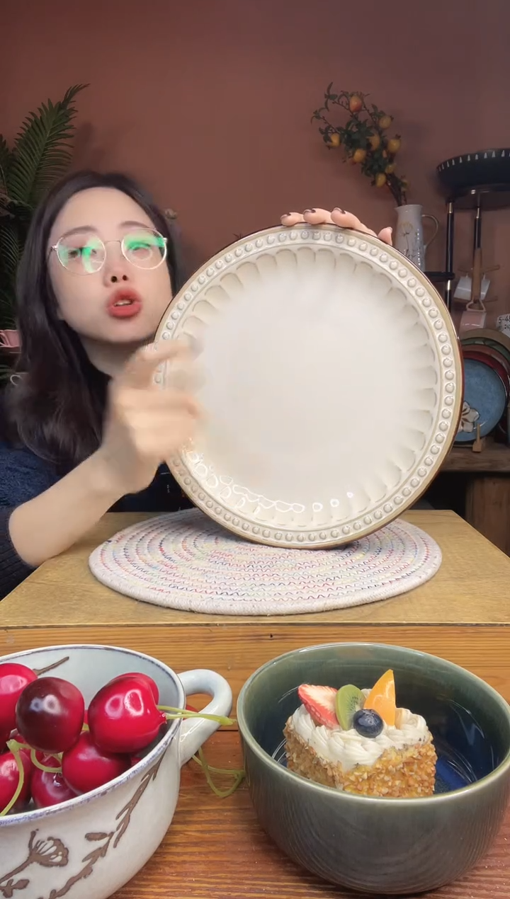 陶瓷11英寸法式大盘 微瑕疵