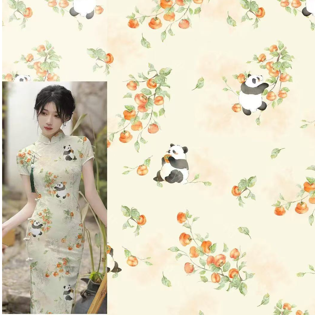 【事事如意】100真丝香云纱 宽幅140