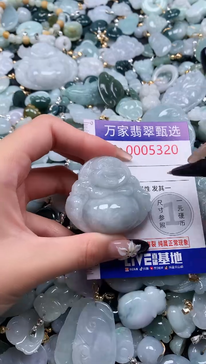 翡翠未镶嵌颈饰5320