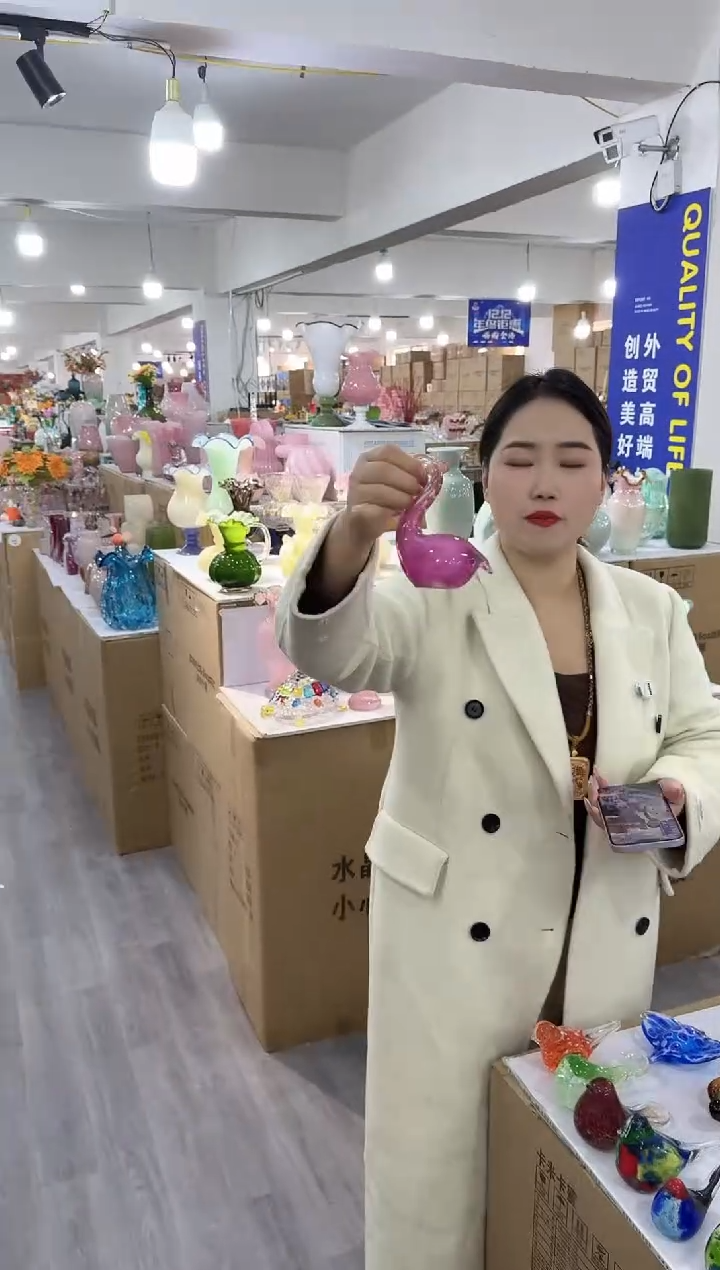 【闪购商品】琉璃静姐花器G-花瓶品2