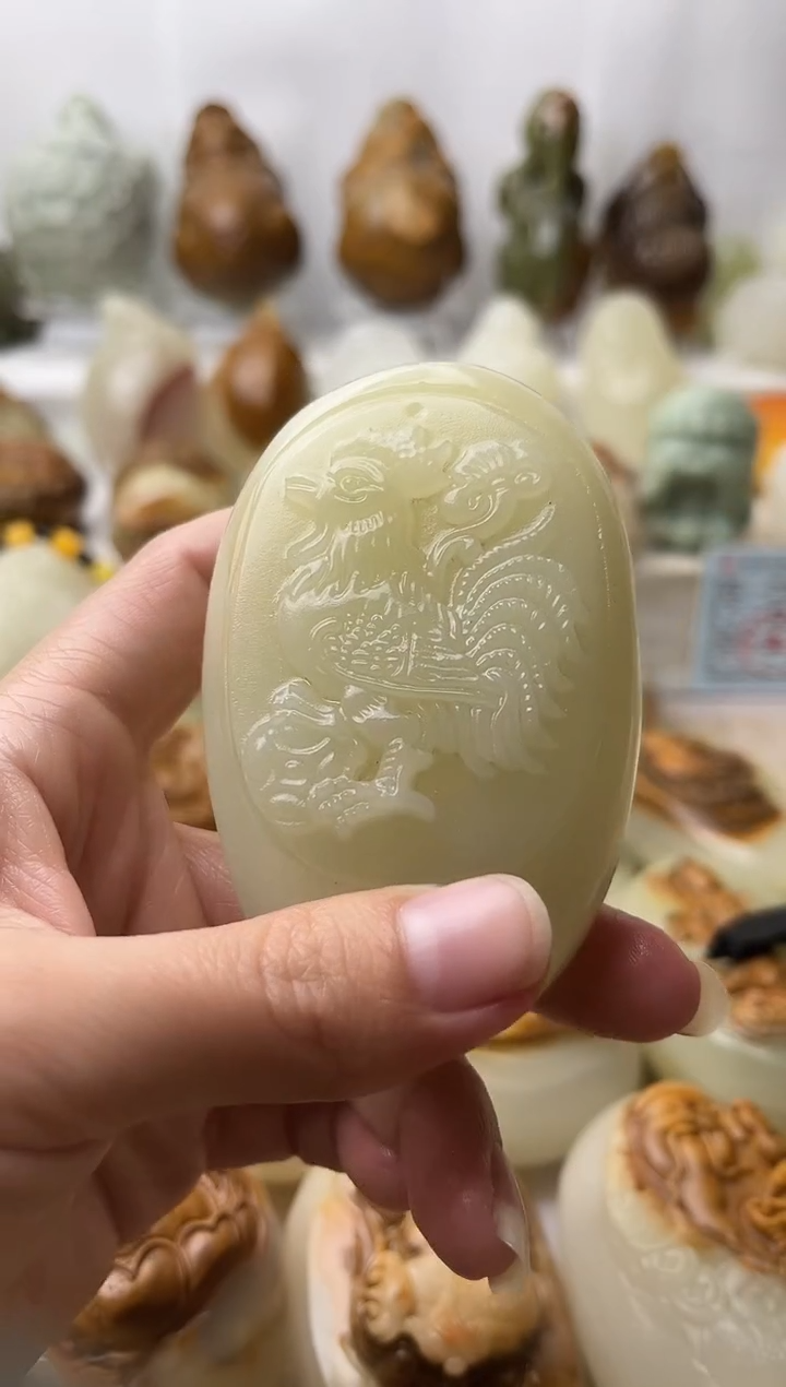 石材古青石棉纹正常不退换鸡