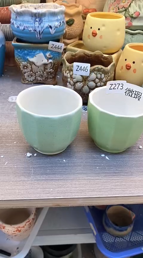 @@陶瓷多肉花盆Z273微瑕