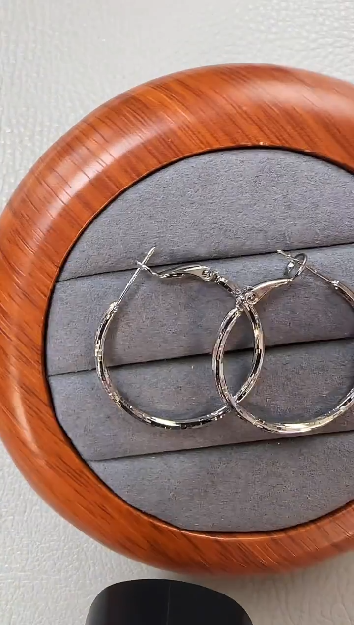 主播定制链接银色款大耳圈